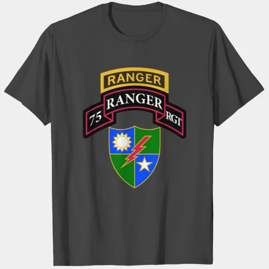 Army Ranger T Shirts 75Th Ranger T Shirts Scroll Tab Dui