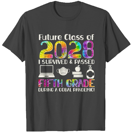 Class Of 2028 Fifth Grade Back To School T Shirts