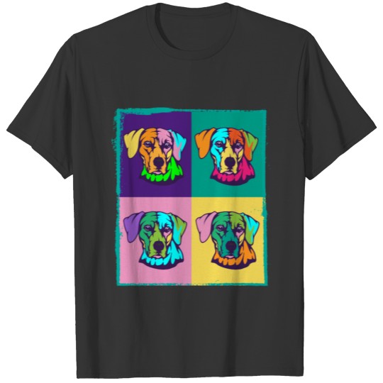 Dog Lover I Pop Art Rhodesian Ridgeback T Shirts