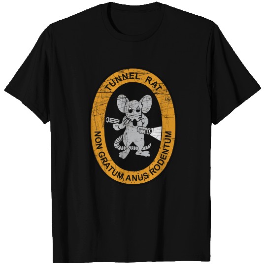 Vietnam Veteran Tunnel Rat Non Gratum Anus Rodentu T Shirts