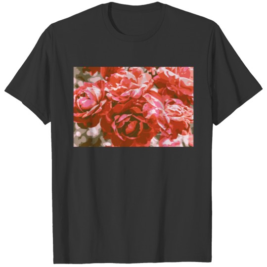 Floral Rose Art Flower Streetwear Aesthetic Casual T Shirts