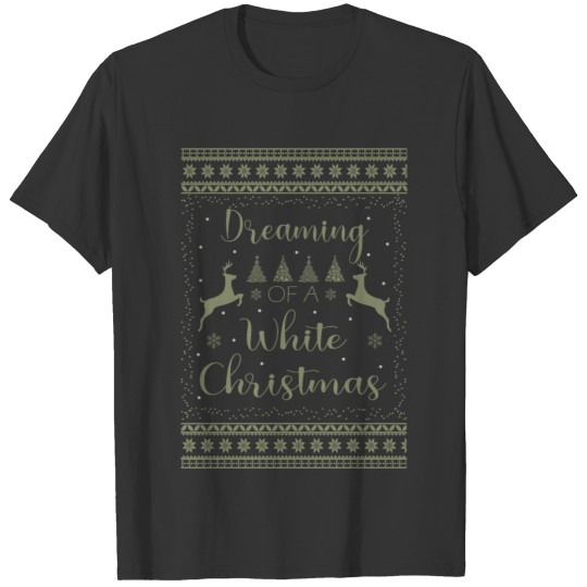 Dreaming Of A White Christmas Pajamas Set T-shirt