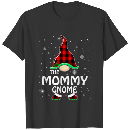 Mommy Gnome Buffalo Plaid Christmas T Shirts