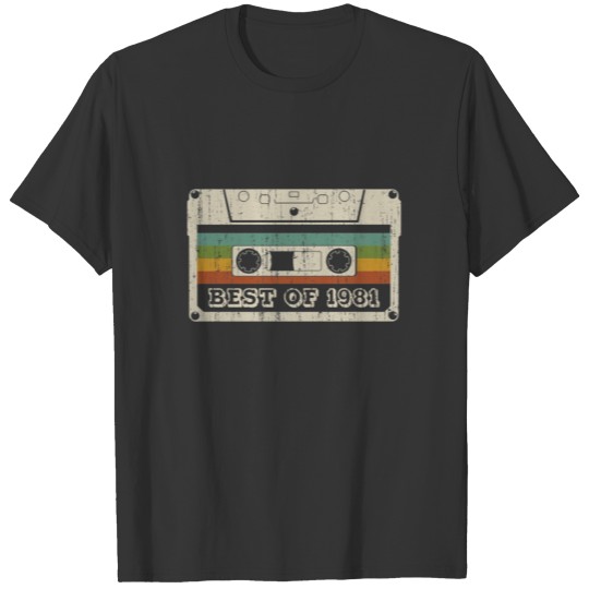 Vintage Cassette Best of 1981 Birthday Gift T Shirts