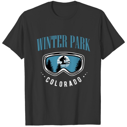 ski, ski winter sport, colorado T-shirt