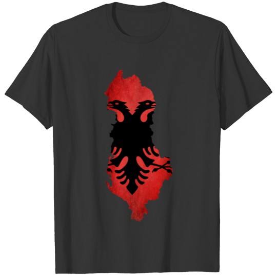 Albania Flag Map T-shirt