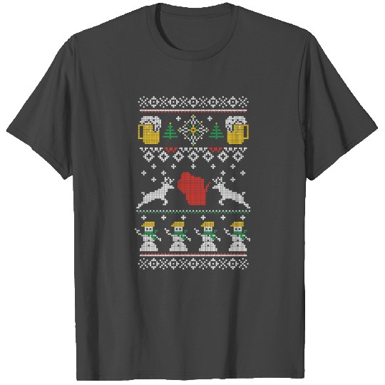 christmas in wisconsin T Shirts T Shirts