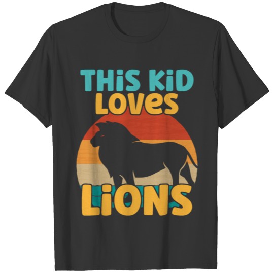 Kids This Kid Loves Lions Lion lover product T-shirt
