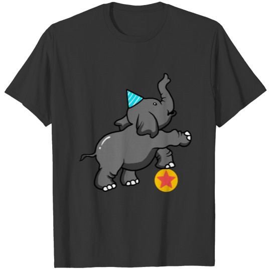 Cute Elephant Circus Carnival Birthday Party T-shirt