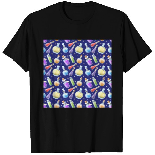 Wizard and Witch Pattern | Magic Sorcery Conjuring T Shirts