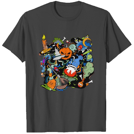 graveyard halloween T Shirts