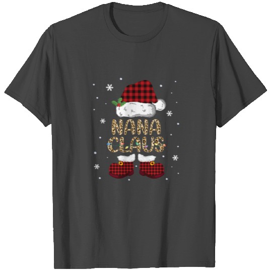 Nana Claus Santa Hat Christmas Matching Family Paj T Shirts