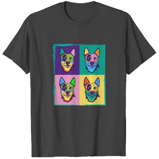Dog Lover I Blue Heeler I Pop Art Australian T Shirts