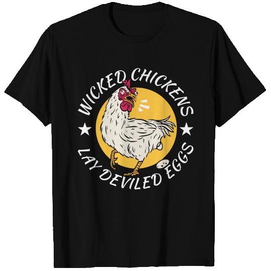 Wicked Chickens Lay Deviled Eggs Costume Halloween T Shirts
