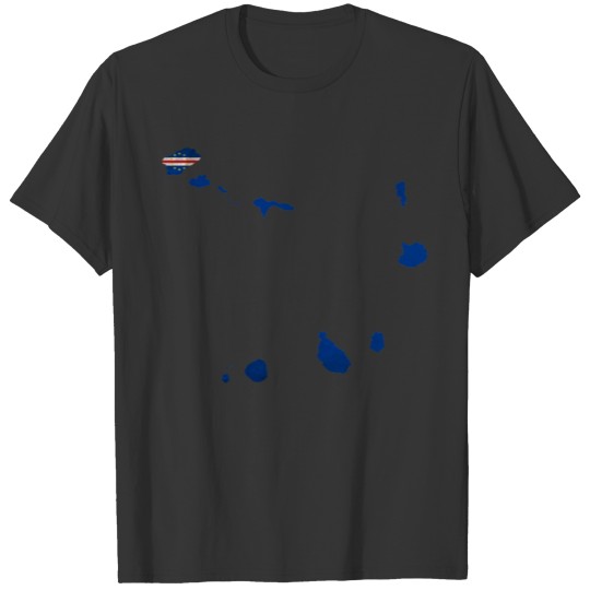 Cape Verde Flag Map T-shirt