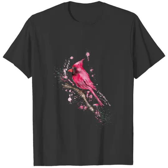 Red Cardinal on branch T Shirts