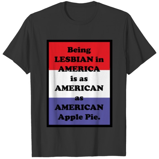 R W B AMERICAN PIE LESBIAN T-shirt