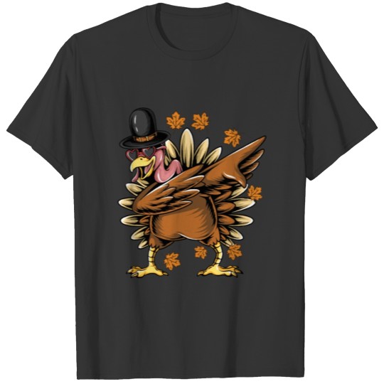 Cool Dabbing Turkey for Thanksgiving Day T-shirt