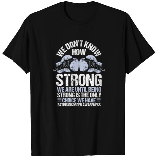 Eating Disorder Awareness Choice Periwinkle Ribbon T Shirts
