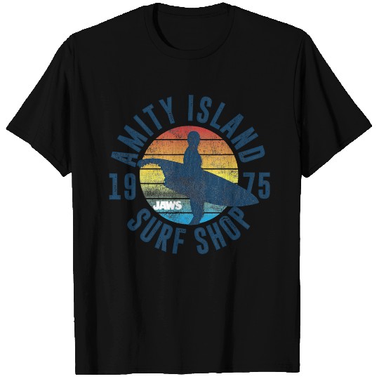Jaws Amity Island Surfbrett T Shirts