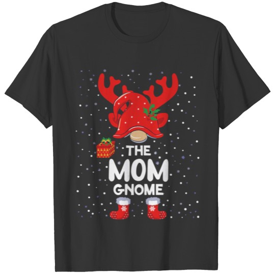 Mom Gnome Plaid Matching Family Christmas Pajama T Shirts