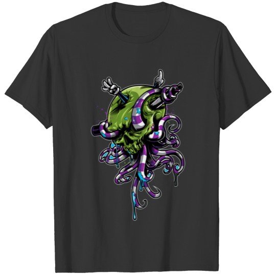 Skeleton Kraken T-shirt