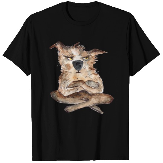 Dog Angry Dirty Comic Art T Shirts