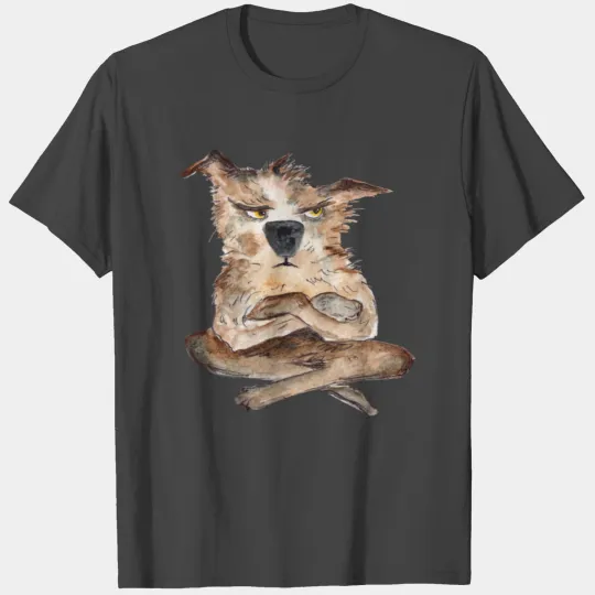 Dog Angry Dirty Comic Art T Shirts