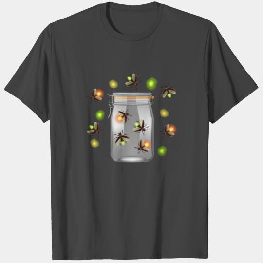 Fireflies Camping Insects T Shirts