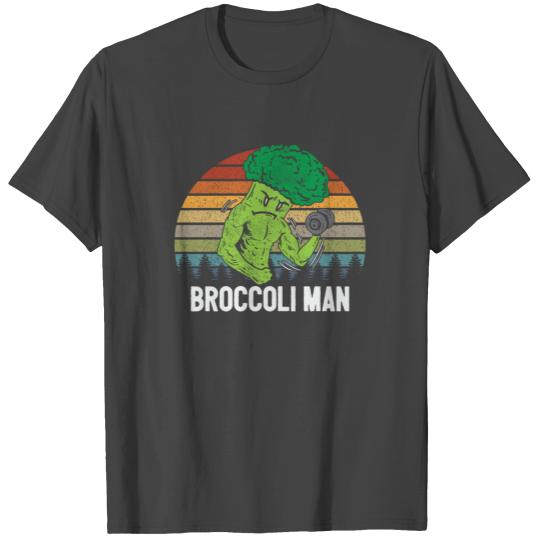 Broccoli Man Green Vegetable Veggie Fitness Workou T Shirts