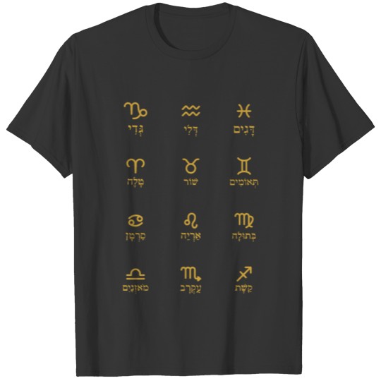 Hebrew calligraphy Israel Judaism gift T Shirts