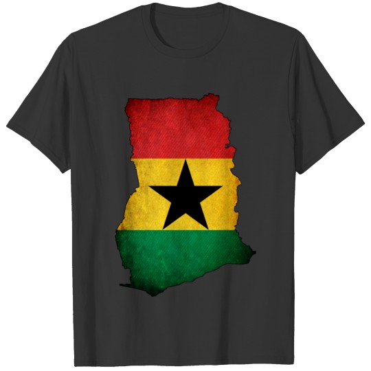 Ghana Flag Map T-shirt