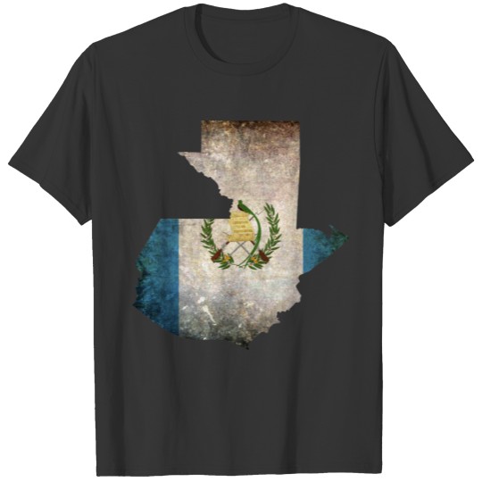 Guatemala Flag Map T-shirt
