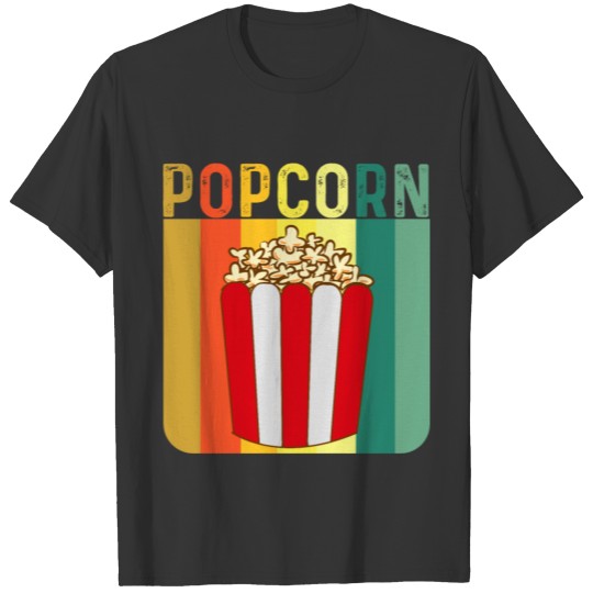 popcorn retro vintage - funny gift for popcorn T Shirts