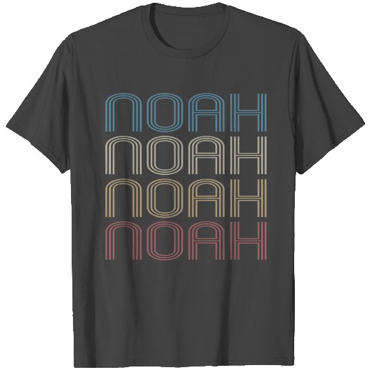 Noah Name I Retro First Name T Shirts