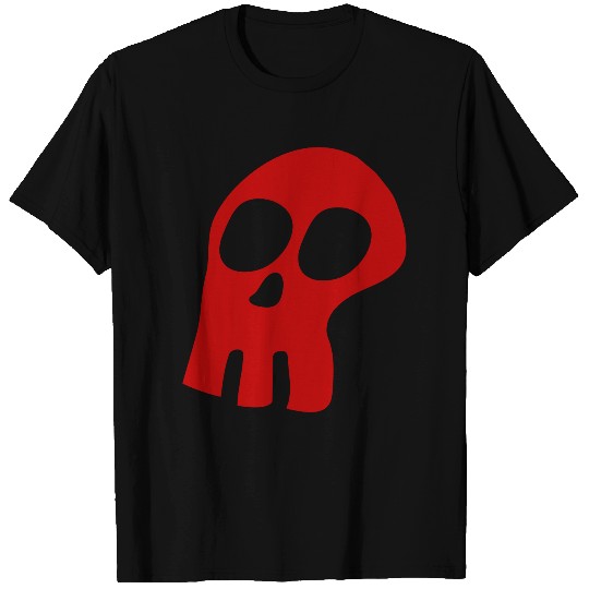 Big red skull Vector icon 1c T Shirts