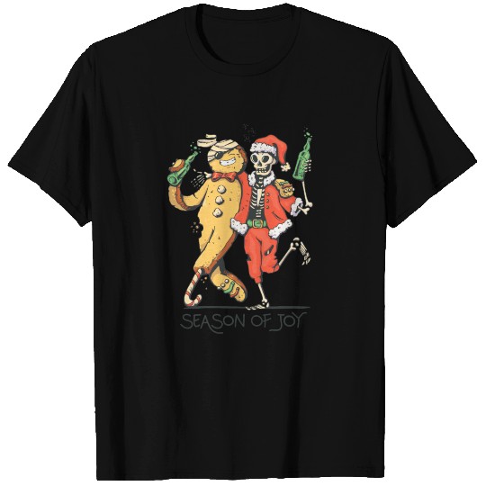 Cool Anti Christmas Skeleton T Shirts