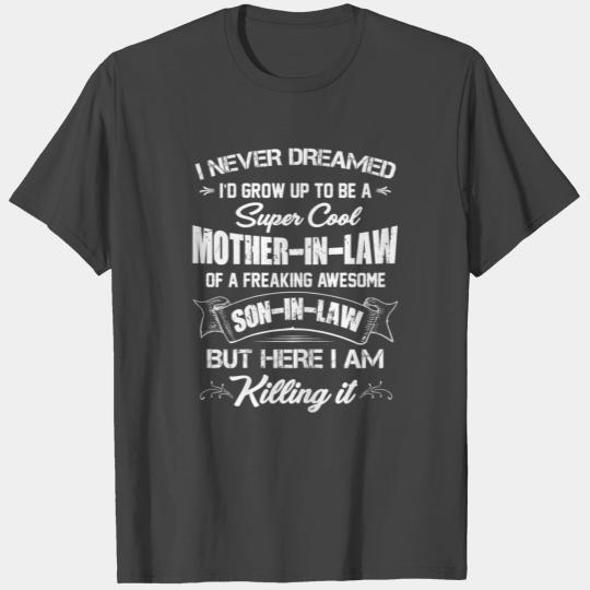 Womens Super Cool Mother in Law of Son in Law T Shirts