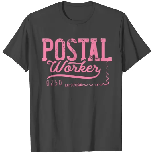 Postal worker postman Mail Carrier Postwoman Post T Shirts