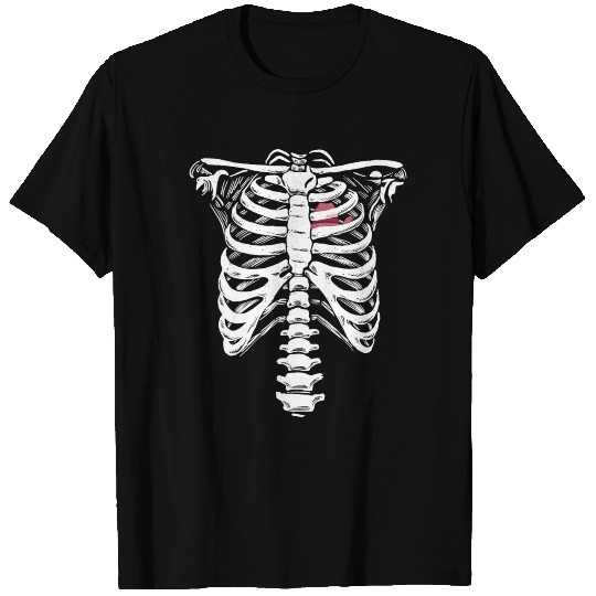 wboy Hat Heart Skeleton Rib Cage Women's Rodeo T Shirts