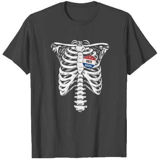 Vote Biden Heart Skeleton Rib Cage Biden 2024 T Shirts
