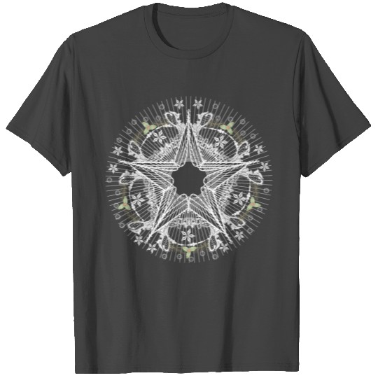 Christmassy star in delicate lace optics T Shirts