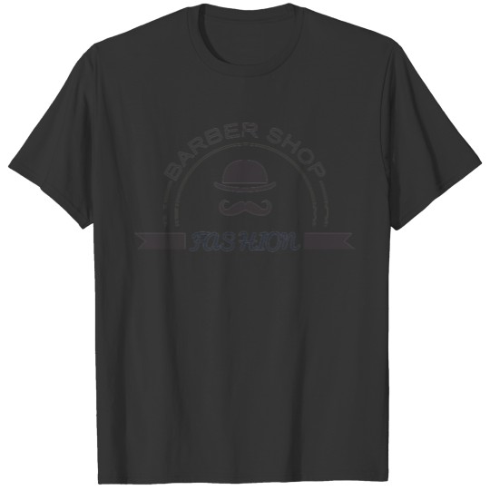 Retro logo for mens barbershop T-shirt
