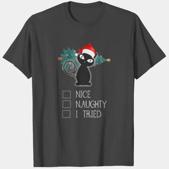 Cat Christmas Funny T Shirts