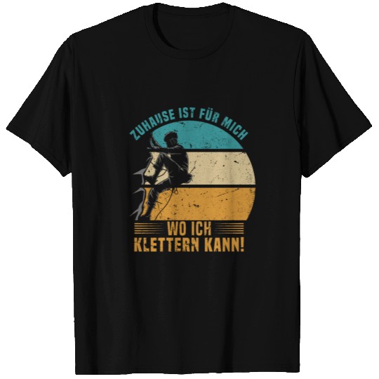 Retro mountain climbing mountaineering climbers T Shirts
