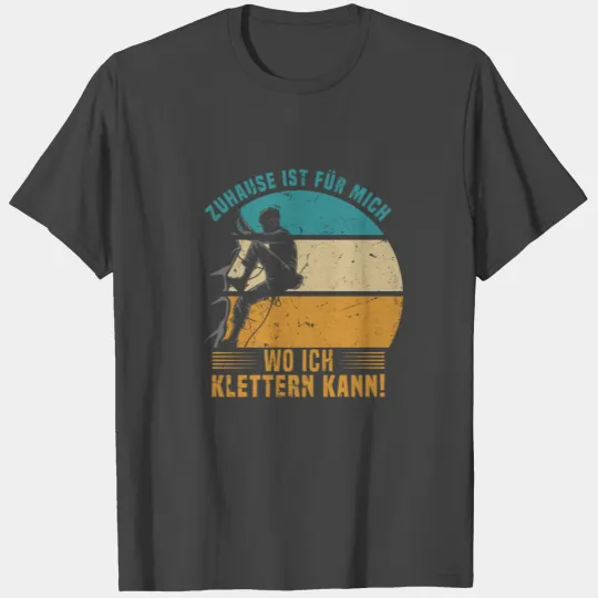 Retro mountain climbing mountaineering climbers T Shirts