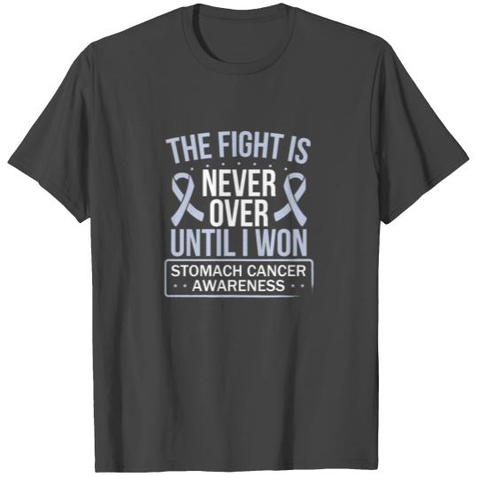 Stomach Cancer Awareness Fight Periwinkle Ribbon T Shirts