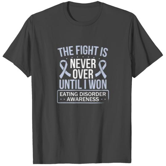 Eating Disorder Awareness Fight Periwinkle Ribbon T Shirts