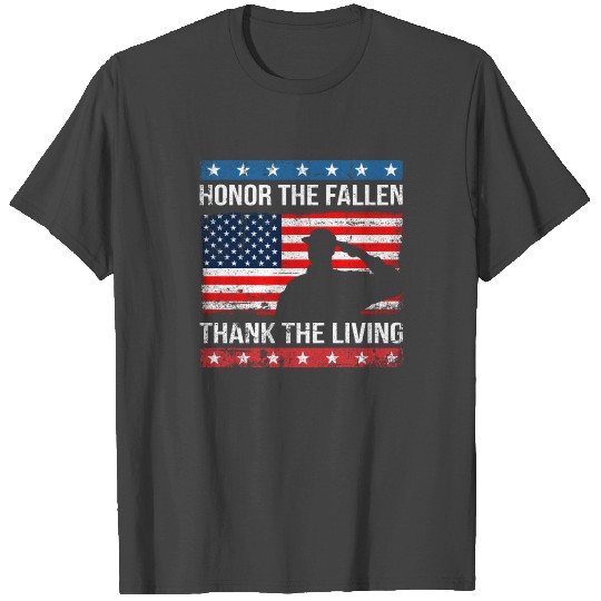 Honor The Fallen US Flag Veteran Military T Shirts