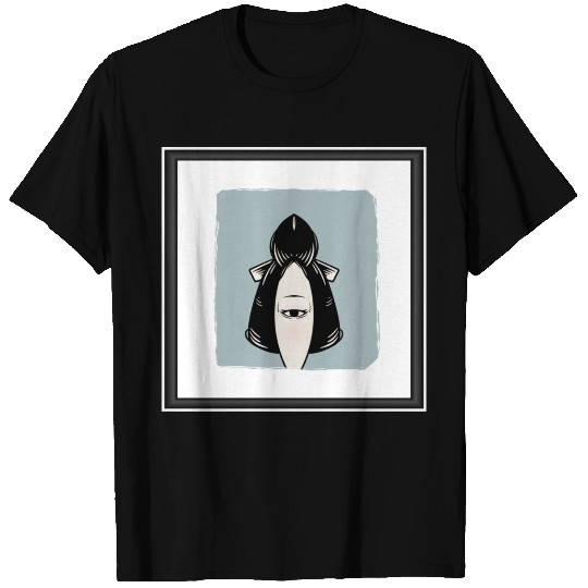 japanese geisha with a cyclops eye T Shirts